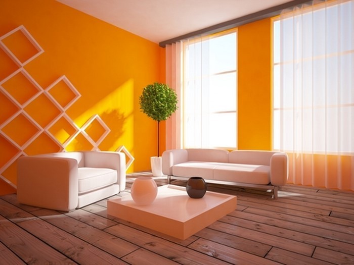 Цвят-по-хол в оранжево-A-творчески излъчване
