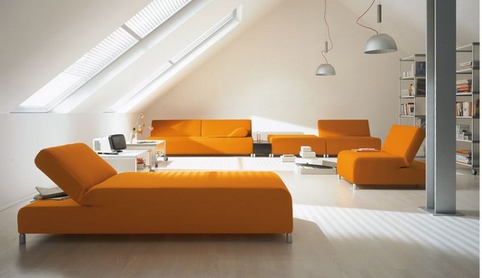 Цвят-по-хол в оранжево-A-творческа декорация