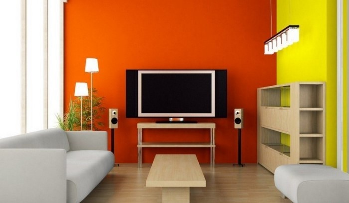 Цвят-по-хол в оранжево-A-творчески решения