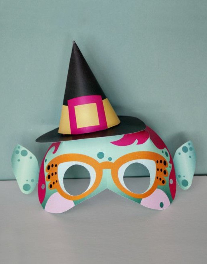 Máscara del carnaval Tinker-como bruja con gafas