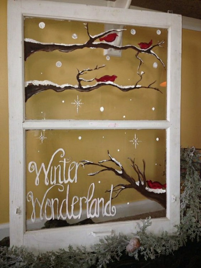 النوافذ، عيد الميلاد، تزيين جميلة-الأفكار