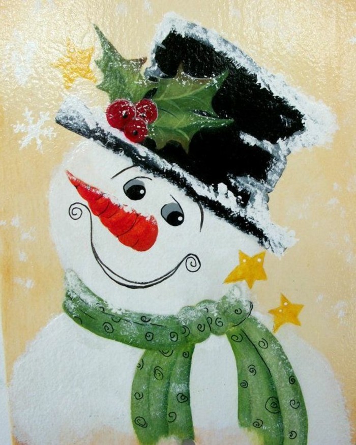 παραθύρων-Χριστούγεννα-χιονάνθρωπο-εύθυμος