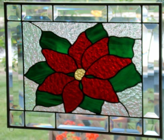 прозорци тапети Коледа цвят-коледна звезда