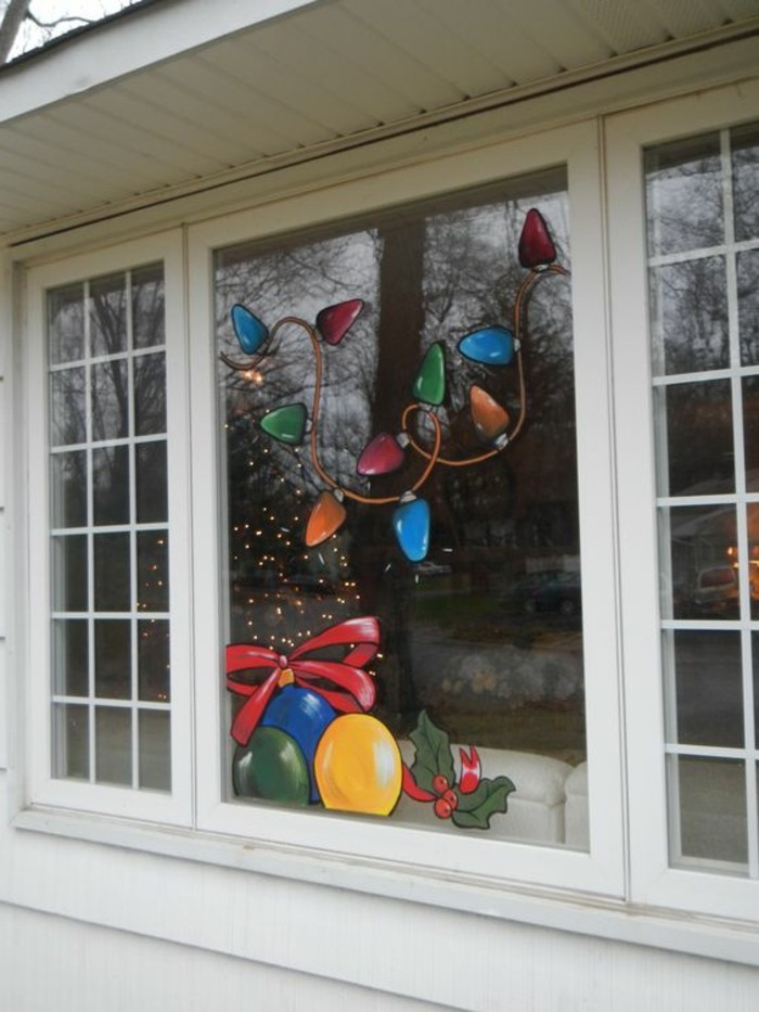 A-prozor slike dekoracija-ideje-Božić-predlošci za prozore