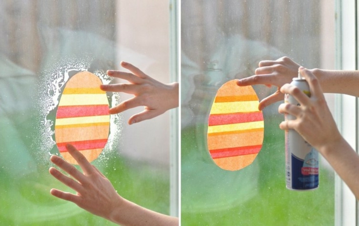Decoración de ventana Pascua diseñar sus propias imágenes de ventana