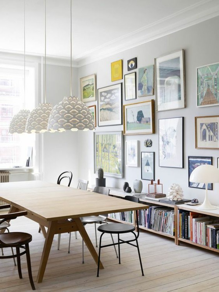 Foto zid ideje-arbeitszimmer-sastanak stol drvo