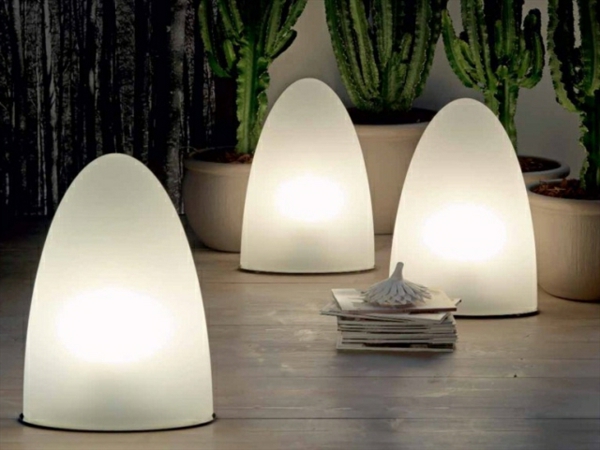 רעיון מנורת רצפת פוליאתילן Tibey עיצוב תאורת תאורת הגינה