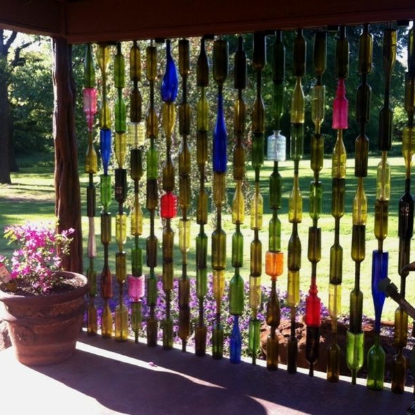 Ограда градина Идеи-цветни стъкла
