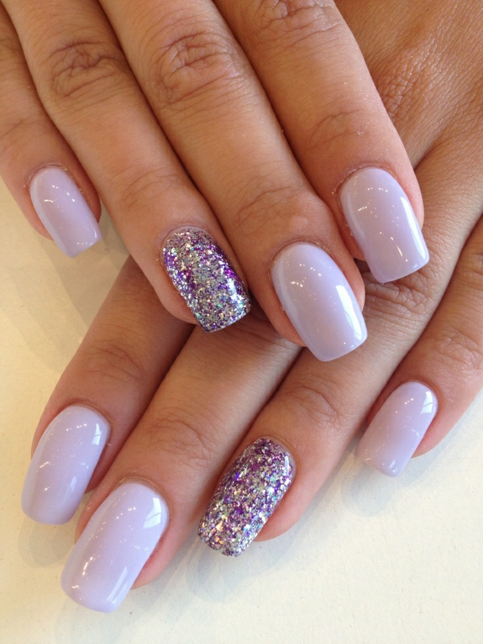 Gel ongles violet éclat de couleur