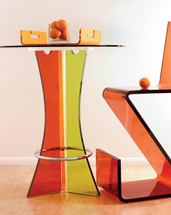 kreativno dizajnirane-stol-na-narančasta