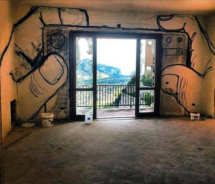Graffiti a hálószobában, a Prospect-like-a-fotó