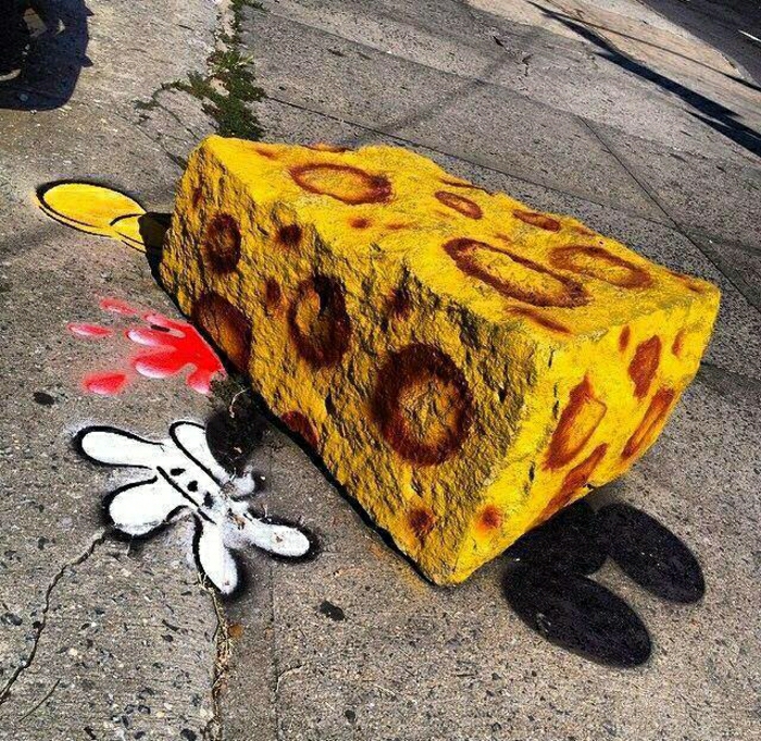 Графити Смешни идея сирене Stone Мики Маус рисунка