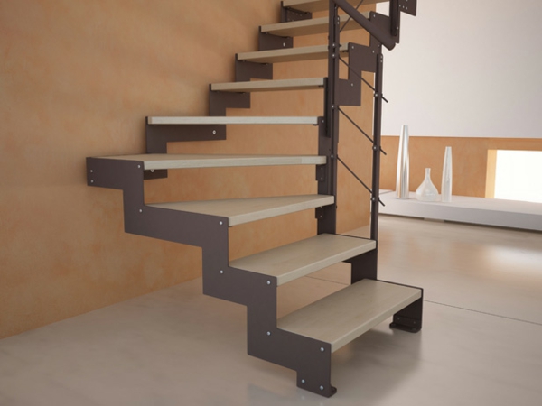 Puoli kierrosta-portaikon suunnittelun elävät suunnittelu-idea