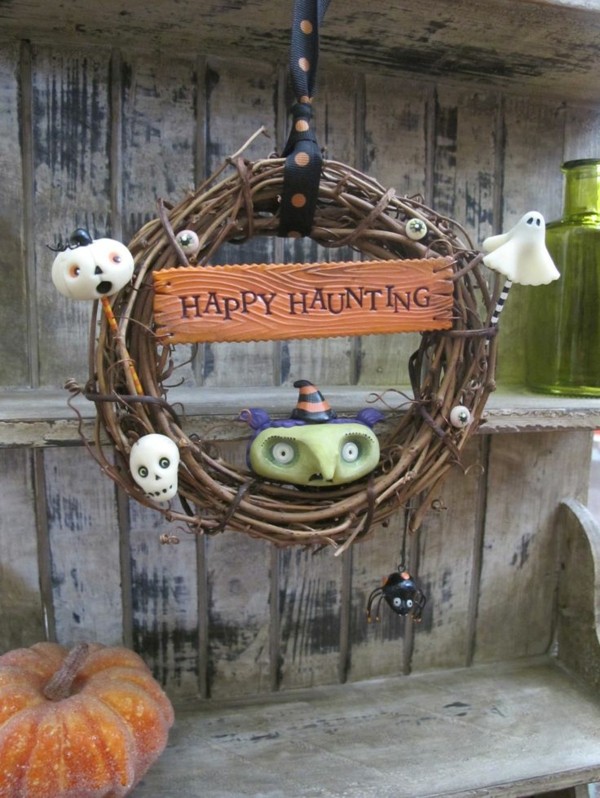 Tee Halloween-sisustus itse-tinker-seppele-on-the-ovi-halloween koristelu itse