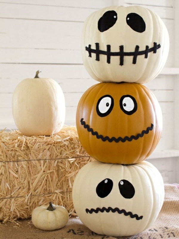 Make Halloween dekoráció magát-barkács-sütőtök-festészet-Halloween dekoráció magad