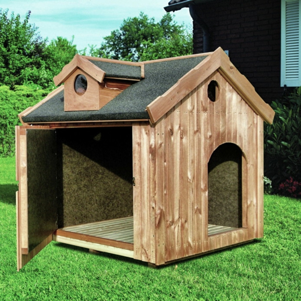 Casa-de-un-perro-de-madera idea