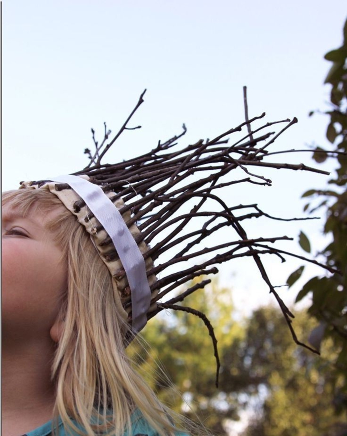 Есен занаяти-с-деца-коса аксесоари