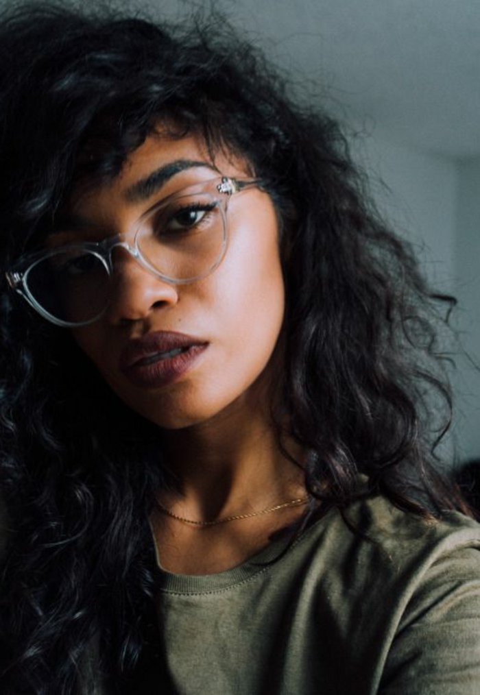 Hipster szemüveg átlátszó modellt a nők
