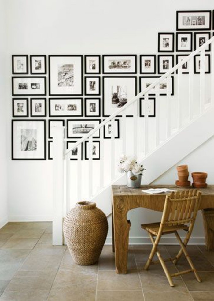 Ideje Foto zid u sobi stepenice-pokriva pločice poda-stol-in-hodniku