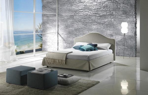 Interior-a-estilo-dormitorio-diseño-hermosa-ejemplos de la pared del dormitorio del diseño