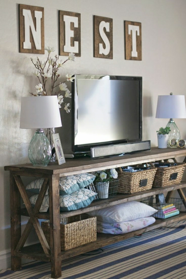 muebles-con-cool-diseño-de-un-moderno-estar TV - diseño de interiores