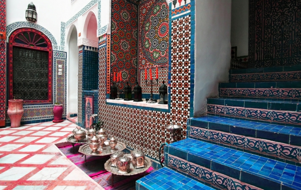 Belsőépítészeti csempe marokkói designnal