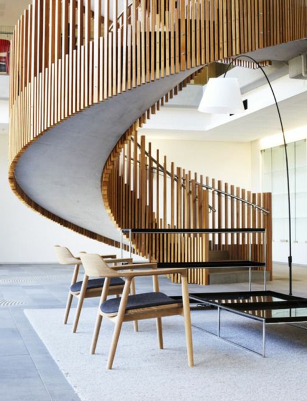 Unutrašnji dizajn ideje-spiralno stubište-s-originalni dizajn