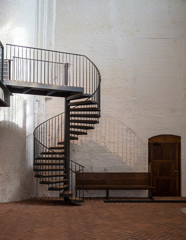 Ideas de diseño de interiores - escalera-con-una espiral diseño original