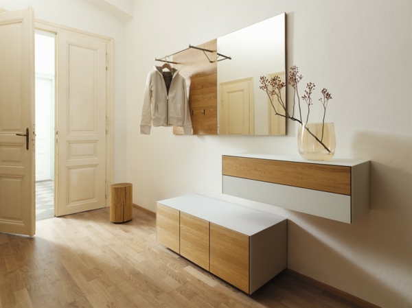 Ideas de diseño de interiores belleza de los muebles tablón y espejos
