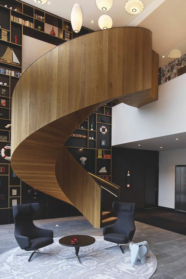 Design d'intérieur design d'intérieur escalier intérieur moderne - de bois