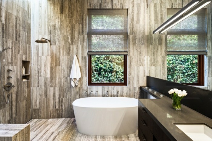 Italian-azulejos del cuarto de baño-como-de-madera