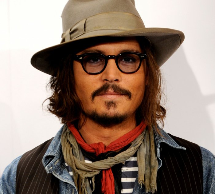 Johnny Depp gafas sombrero de la ropa-hipster-estilo
