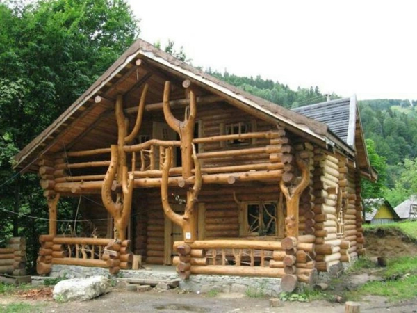 Канадски дървени къщи архитектурен идея