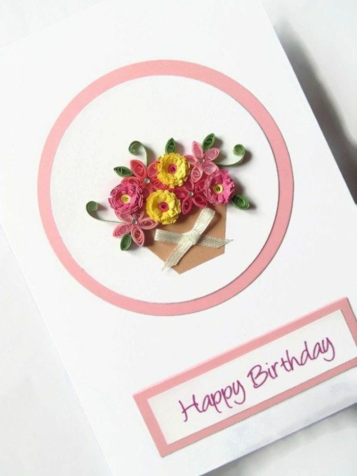 napraviti kartica-na-rođendan samostojeći cvijeće