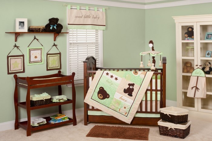 Детски грим бебе стая в зелено