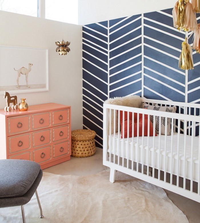 Детски грим бебе стая с-а-синьо-стена