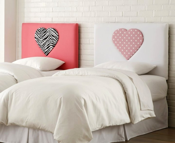 حضانة - قلوب غرفة نوم وردية