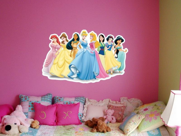 Детски стени направа стикер-принцеси
