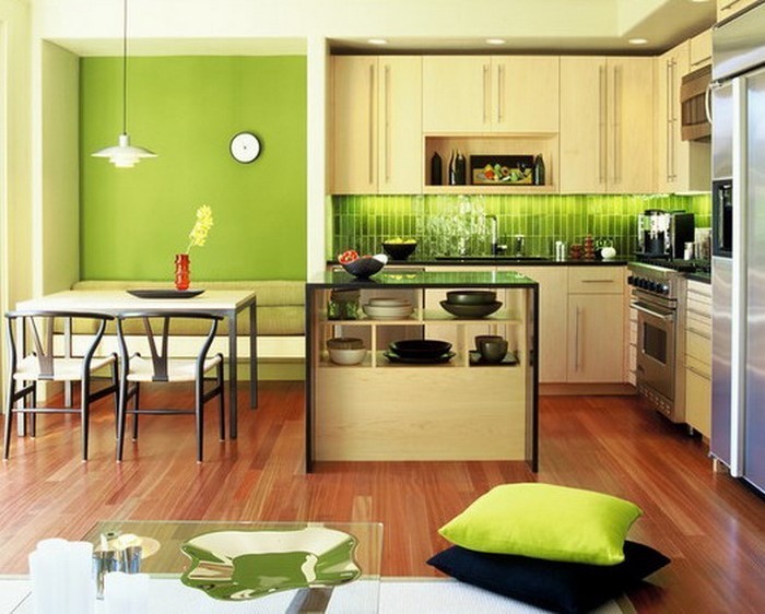 مطبخ في الأخضر واحد في مبهرج القرار