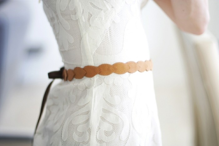 Cinturón de cuero-usted mismo-hacer-para-el-vestido de novia