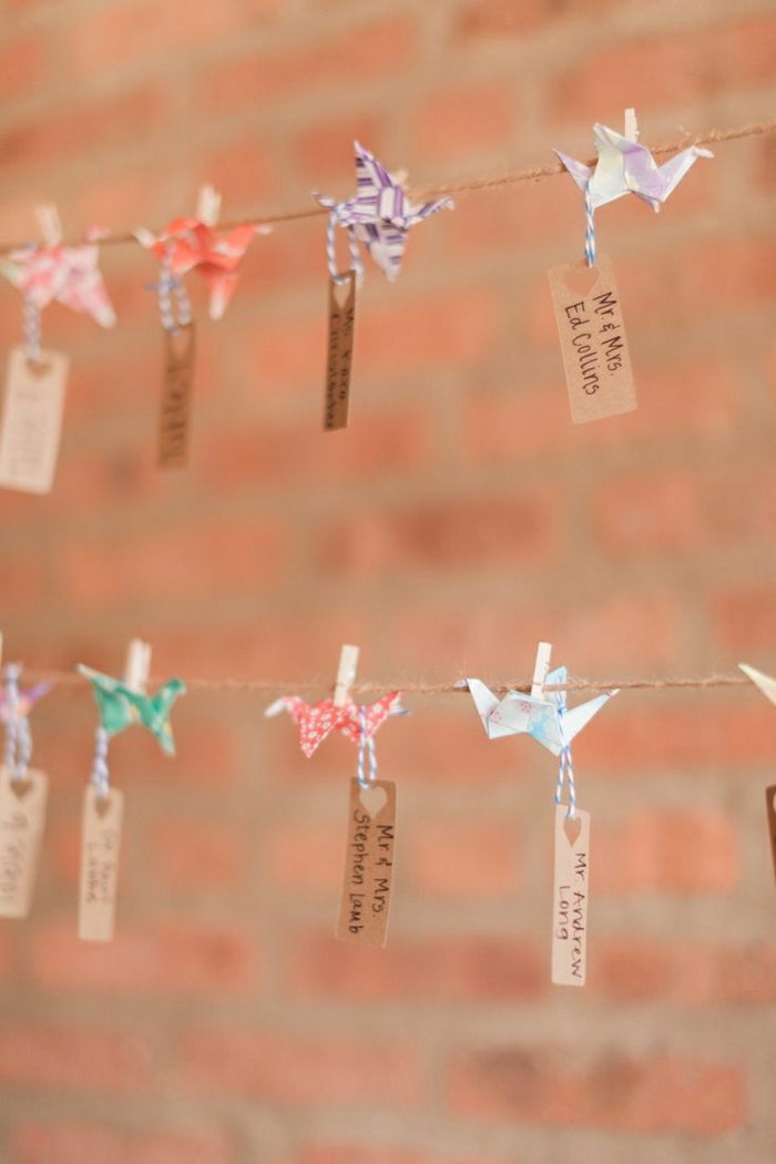 Leash щипка за пране оригами кранове етикети