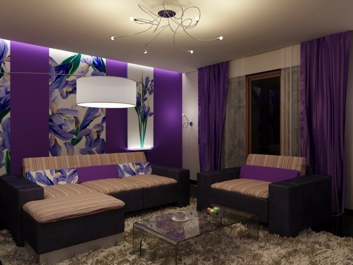 Purple спалня в лилаво