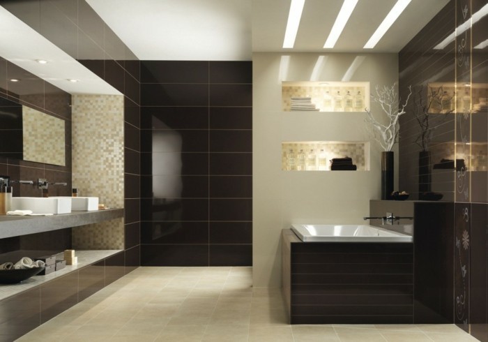 Luxus fürdő-in-sötét színű