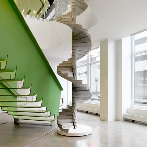 dizajn luksuzni interijer ideje fascinantno unutarnjih stepenica-u-zelena