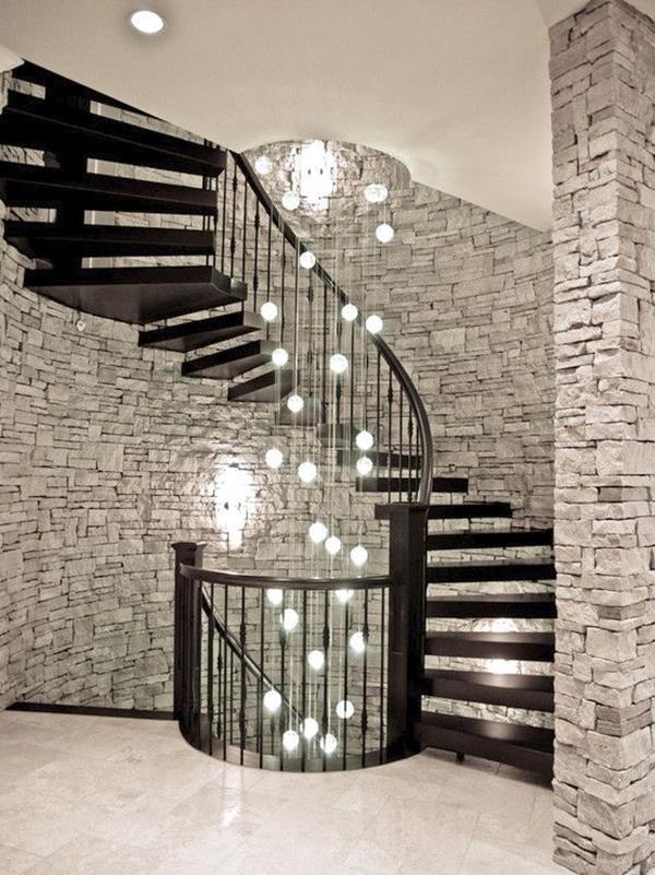 Interior de lujo ideas de diseño fascinantes escalera-en-Negro interiores