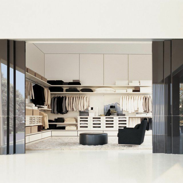 Luxus ruhásszekrény - walk-in-the-bedroom luxus szekrény