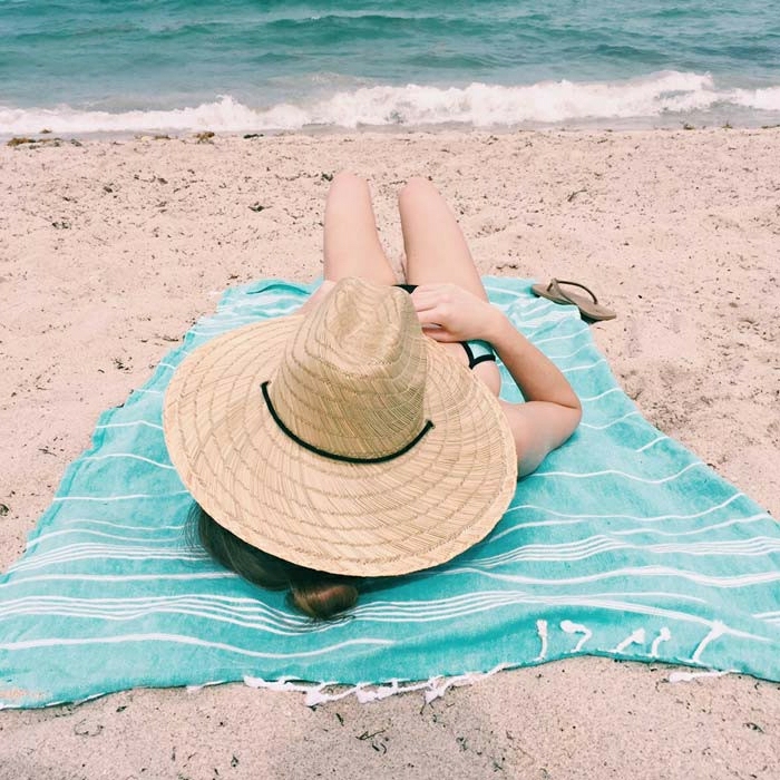 Djevojke slamnati šešir Boho šik Tkanina plaža-pijesak-more-ljeto