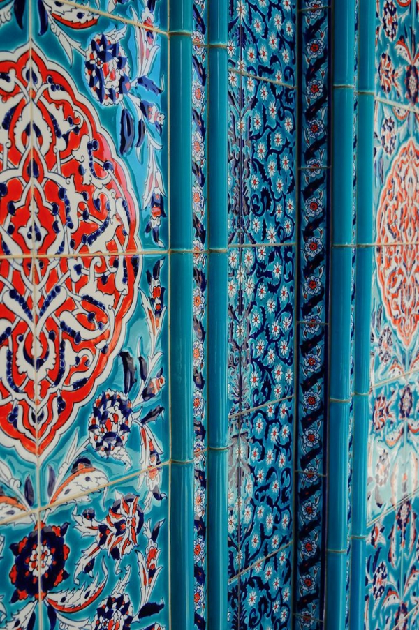 Marokkói stílusú csempe-in-Blue