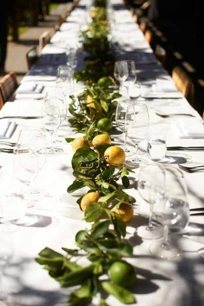 Средиземно маса декорация-с-много-лимони