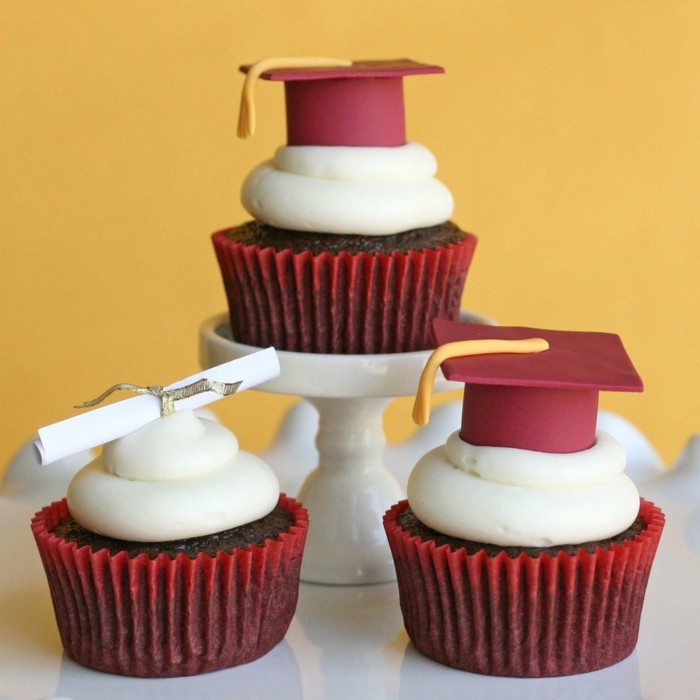muffin-díszítse-középiskolás cupkace-deco-in-piros
